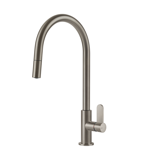 Gessi Acciaio Goose Neck Pull Out Mixer