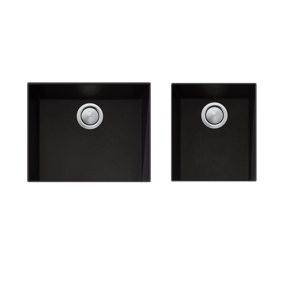 Santorini Black Large & Standard Undermount Bowls