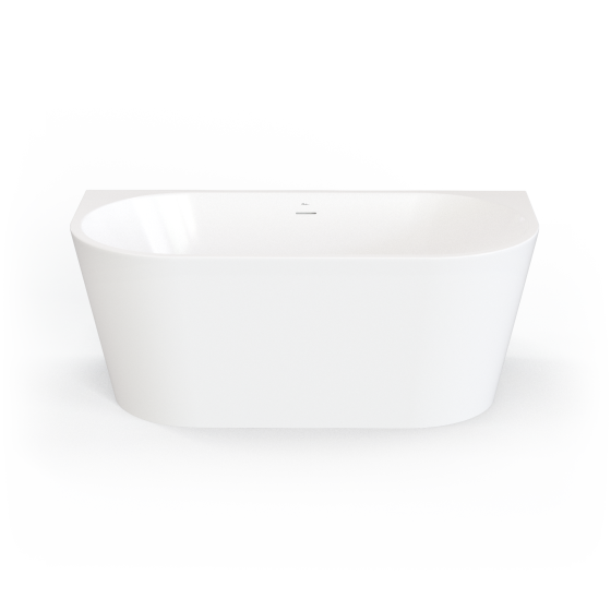 Naples Back To Wall Bath With Overflow 1500mm