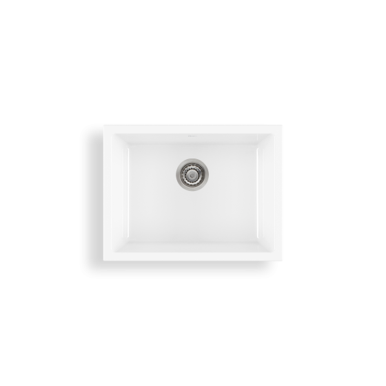 Sicily White Mega Bowl Fireclay Universal Sink